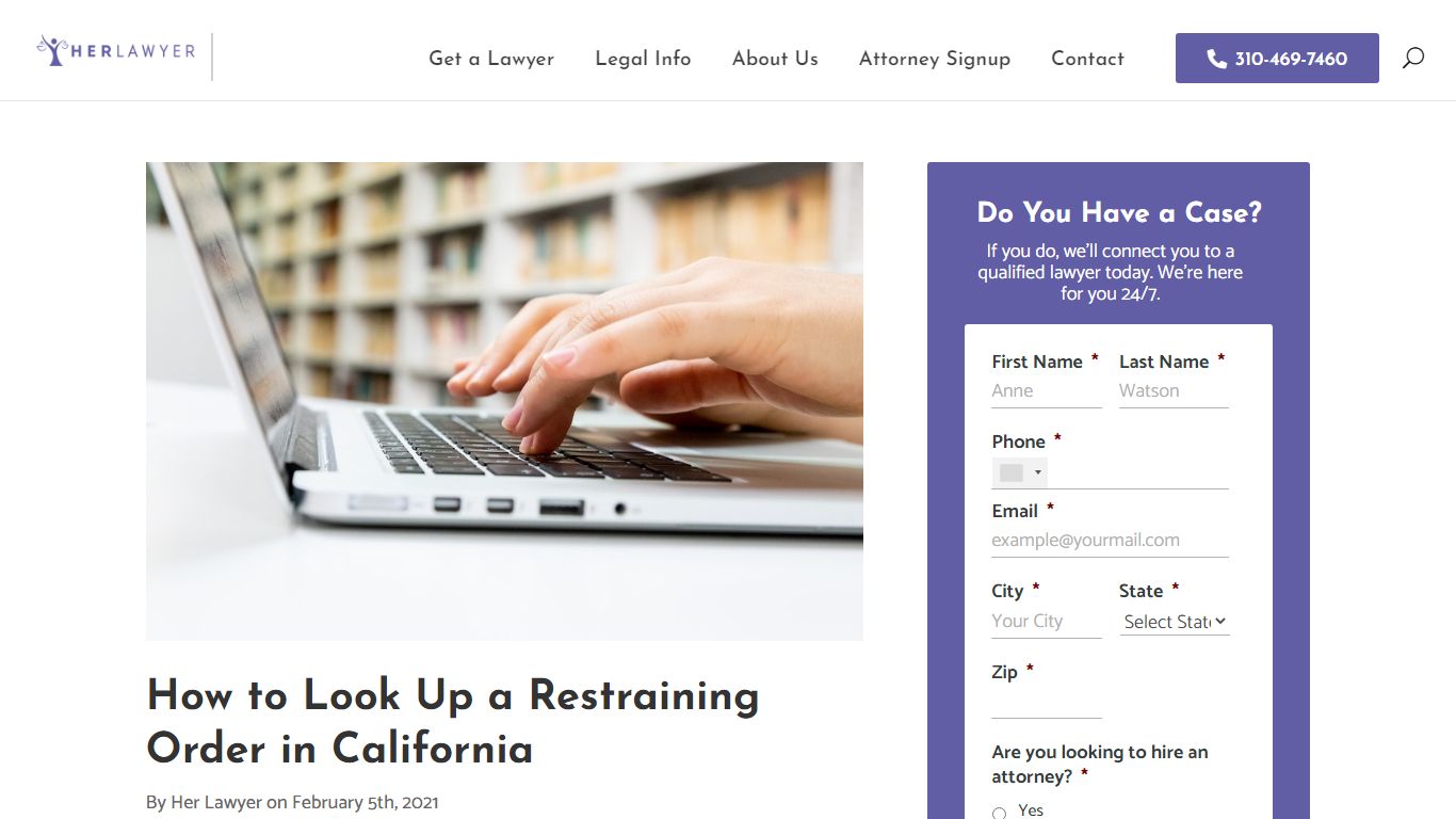 How to Look Up a Restraining Order in California - Her Lawyer